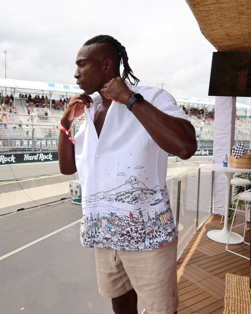 Tony Thomas of Sports Mitigation at F1 in Miami